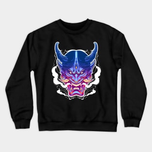 cool japanese oni mask Crewneck Sweatshirt